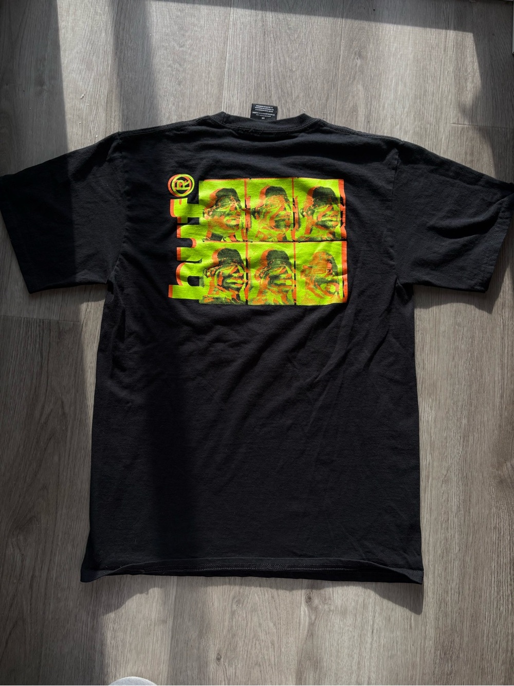 HUF Unsung Short Sleeve Tee Black Medium Graphic Skate Streetwear Rare